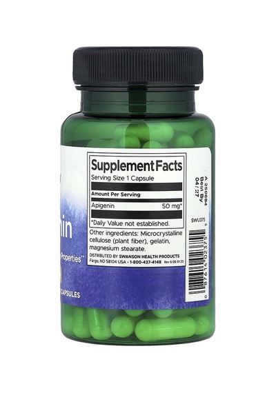 Swanson Vitamins, Apigenin, 50 Mg, 90 Capsules