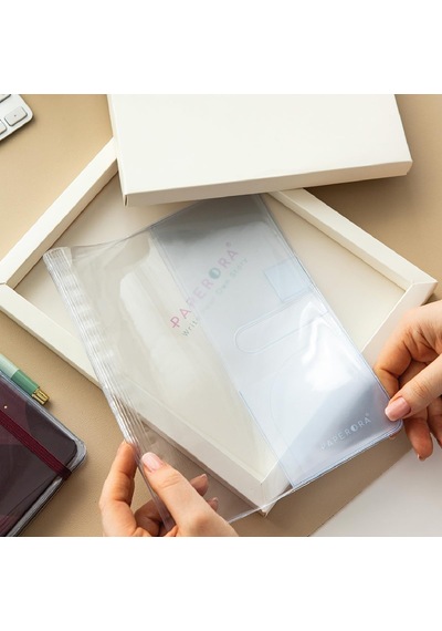 Charm Takılabilen A5 Şeffaf Ajanda Defter Kılıfı Spiralli Lastiksiz Modellerle Uyumlu Çok Renkli