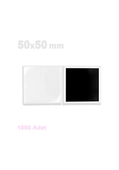 Kare Magnet 50x50mm Uv Baskıya Uygun Vguvbkms 1000 Adet Montajlı