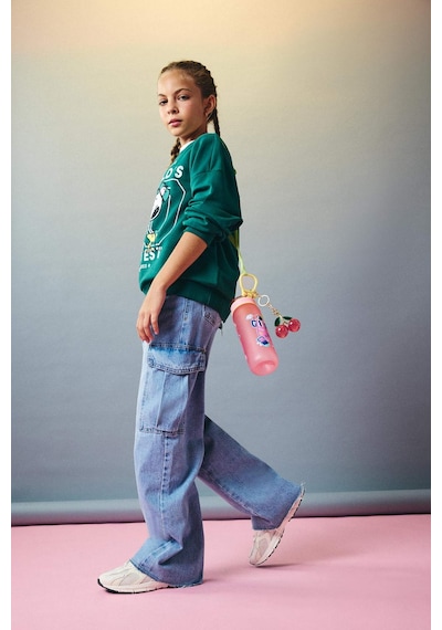 Defacto Kız Çocuk Wide Leg Kargo Geniş Paça Jean Pantolon E5878a825aunm39 Mavi Defacto Kız Çocuk Wide Leg Kargo Geniş Paça Jean Pantolon E5878a825aunm39 Mavi
