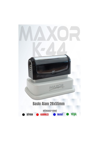 Maxor Kaşe K-44 İsim-ünvan Kaşesi 1 Adet