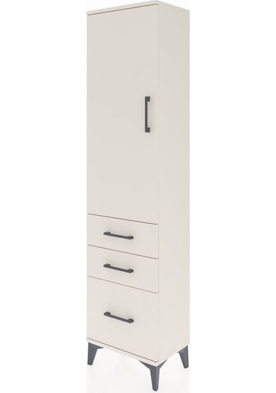 Arges Dolap 2 Raflı 3 Çekmeceli Tek Kapaklı 44x30x182 Aytaşı-... Aytaşı
