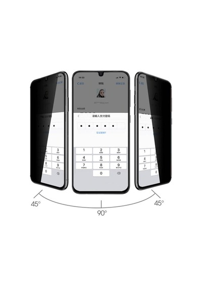 Lexroo Galaxy A33 5g New 5d Privacy Temperli Ekran Koruyucu - Siyah