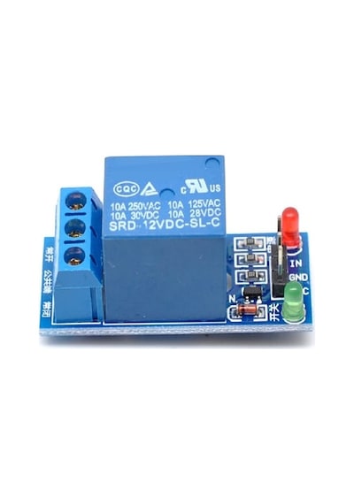 1 Kanal 12V Röle Kartı (Led'Li) ,Tekli 12V Röle Modülü