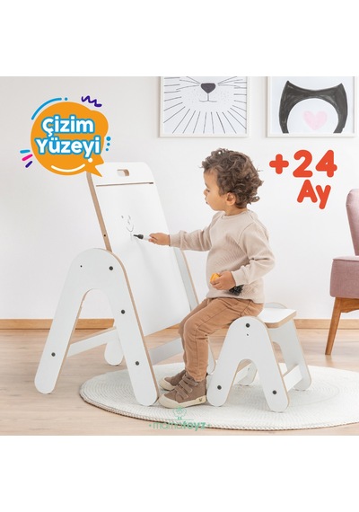 Massam Beyaz Mdf Aktivite Masası Ahşap - Beyaz