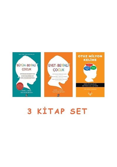 Evet - Beyinli Çocuk Bütün - Beyinli Çocuk Otuz Milyon Kelime 3 Kitap Set