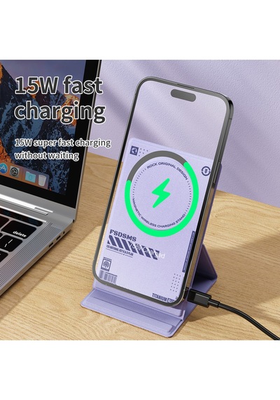 W50 Magsafe Standlı Kablosuz Şarj Cihazı