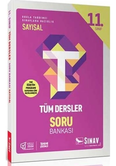 Sınav 11. Sınıf Tüm Dersler Sayısal Soru Bankası -  Sınav Dergisi Yayınları