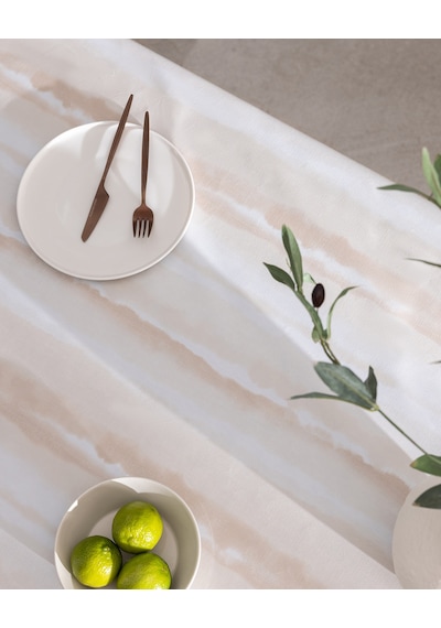 Madame Coco Celeste Masa Örtüsü - Bej - 140x200 Cm 8684427305232 Çok Renkli
