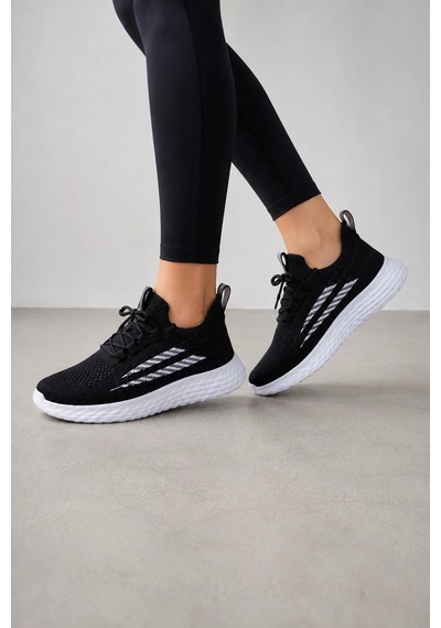 Ht Hotin Kai Unisex Günlük Spor Ayakkabı Hafif Ve Esnek Tabanlı Sneaker - Siyah