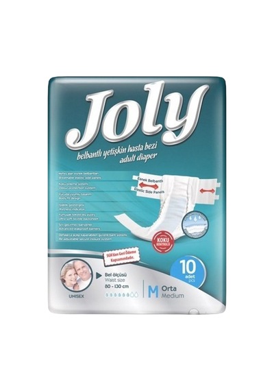 Belbantlı Orta Boy M 30'lu Hasta Bezi 10'lu 3 Paket M