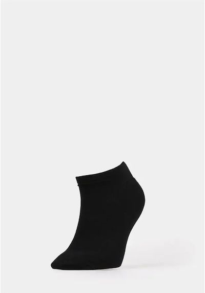 Comerciante 4 Çift Siyah Patik Çorap Unisex Siyah - 879742911 Siyah