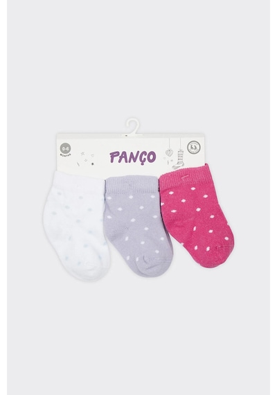 Panço Kız Bebek Pamuklu Pembe Külotlu Çorap