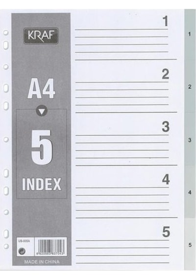 Kraf 1005 Separatör 1-5 Rakam