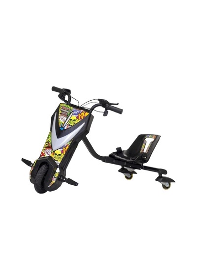 Cool Wheels Drift Scooter Siyah Çok Renkli