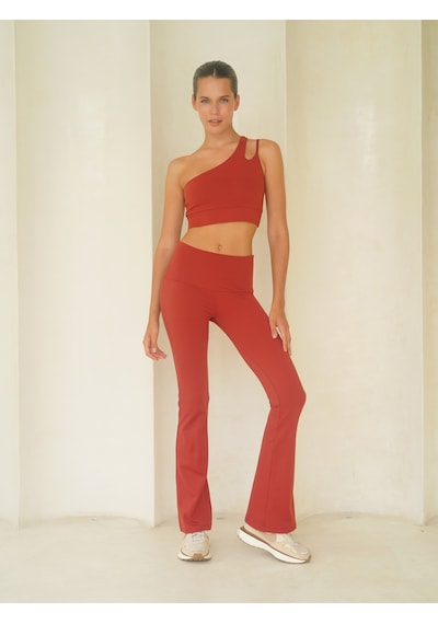 Mai Collection Mai Studios Co. Asana Geniş Paça Spor Bordo Pantolon Bordo
