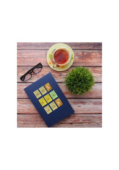 128 Adet Kimya Elementler Sticker Seti - Etiket Seti Scrapbook Bullet Journal Çok Renkli