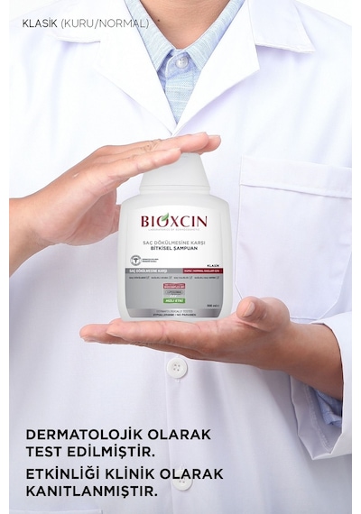 Bioxcin Kuru ve Normal Saçlar için Saç Dökülmesine Karşı Şampuan 300 ML