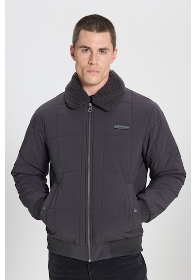 Wrangler Regular Fit Normal Kesim Antrasit Bomber Ceket W232228003 Antrasit