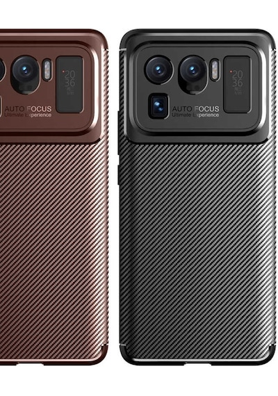 Xiaomi Mi 11 Ultra Kılıf Zore Negro Karbon Tasarım Silikon Kılıf