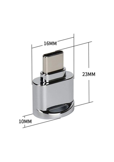 Usb Type-c 3.1 To Micro Sd Tf Hafıza Kart Okuyucu Otg Adaptörü 4477
