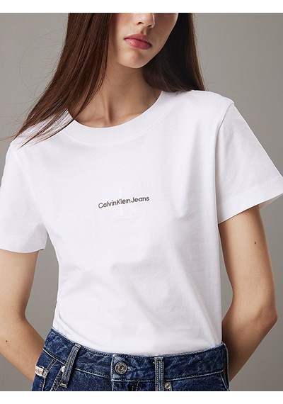 Calvin Klein Calvın Kleın Kadın T-shırt J20j223563-yaf J20j223563-yaf Beyaz Beyaz