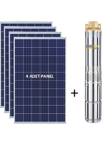 275 Watt 4 Adet Güneş Paneli Ve Dc Solar  Pompa