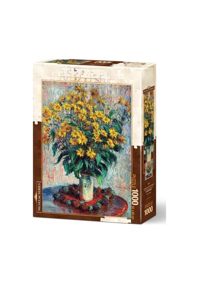 1000 Parça Kudüs Enginar Çiçekleri Claude Monet'nin Fırçasından Yaşam Alanınıza Bir Dokunuş