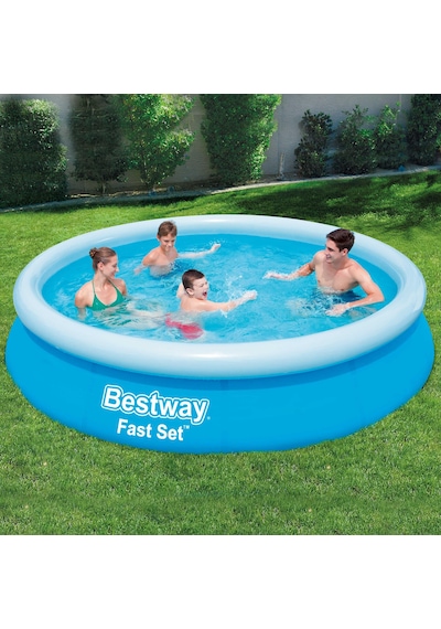 Tritech Güçlendirilmiş Gövdeli Şişme Çember Havuz Yer Kaplamayan Pratik Büyük Boy Yazlık 3.66 m x 76 cm