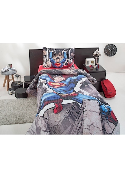 Özdilek Superman Stone Tek Kişilik Lisanslı Kapitone Çocuk Nevresim Takımı 42921