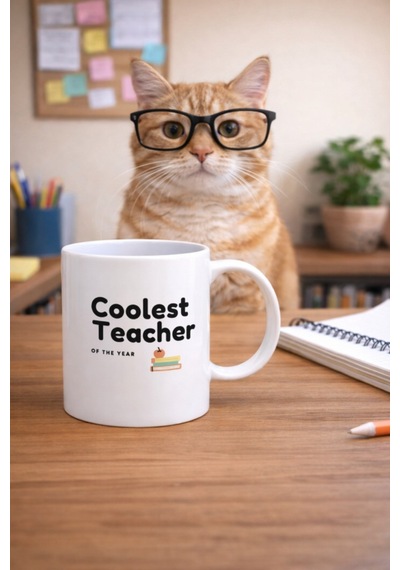 Cool Teacher Kupa Bardak Beyaz