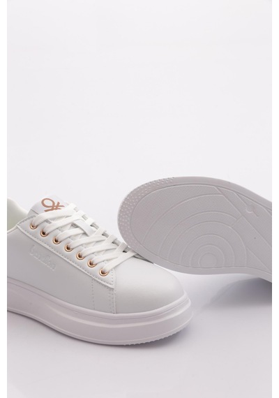 Benetton Bni-12098 Kadın Sneaker Ayakkabı Beyaz
