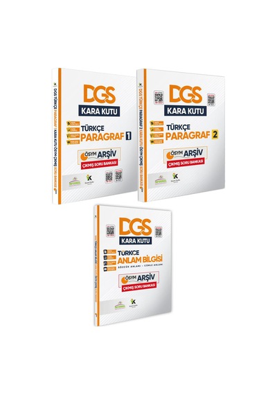 DGS Türkçenin Kara Kutusu Dijital Çözümlü Konu Özetli ÖSYM Çıkmış Soru Bankası 3lü Set Paket