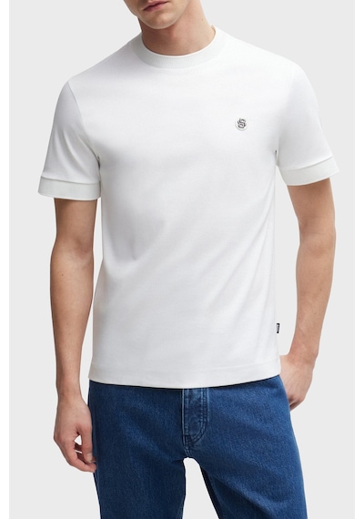 Boss Erkek T Shirt 50520298 100 Beyaz Beyaz
