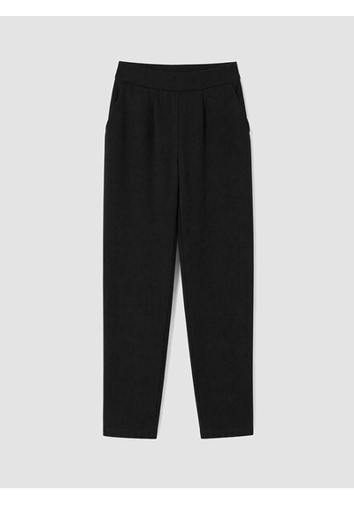 Lcw Comfort Siyah Beli Lastikli Kadın Krep Pantolon