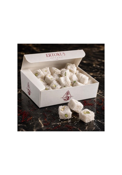Safranlı Duble Antep Fıstıklı Lokum Çifte Kavrulmuş %100 Pancar Şekeri 250 Gr - 879977613