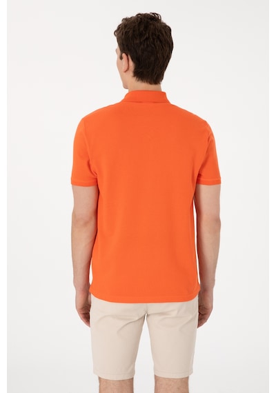 U.S. Polo Assn. Erkek Regular Fit Polo Yaka Nar Çiçeği Basic Tişört 50306007-VR039