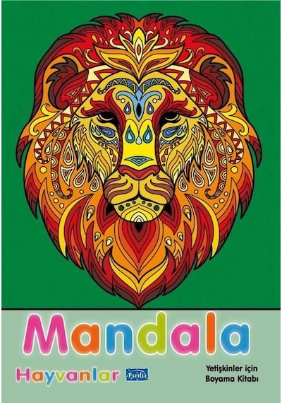 Mandala - Hayvanlar - Yetişkinler İçin Boyama Kitabı- Parıltı Yayınları