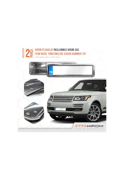 intakrom Range Rover Krom Plakalık - Hummer Tip 2 Adet