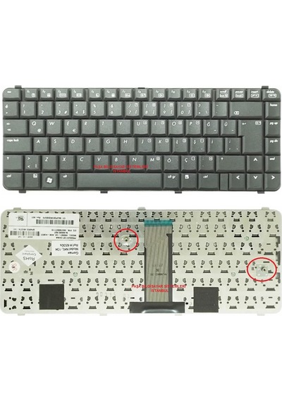 Pasabilgisayar HP Uyumlu Compaq 510, 511, 515, 516 Klavye Tuş Takımı Tr Siyah Q