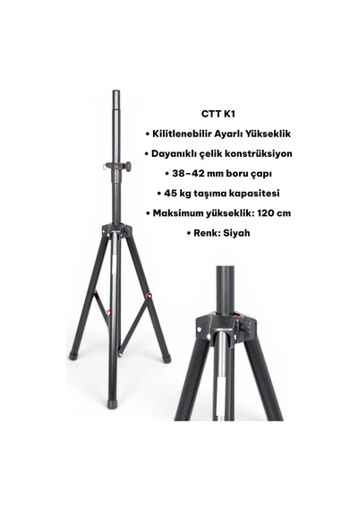 K1 Kabin & Kolon Sehpası Profesyonel Hoparlör Standı