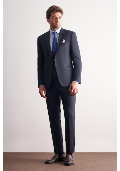 İmza Lacivert Mono Yaka Astarlı Çift Yırtmaç Esnek 6 Drop Slim Fit Basic Yelekli Takım Elbise 1001255186 Lacivert İmza Lacivert Mono Yaka Astarlı Çift Yırtmaç Esnek 6 Drop Slim Fit Basic Yelekli Takım Elbise 1001255186 Lacivert