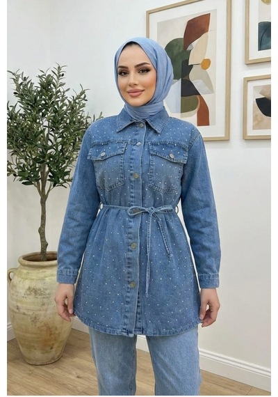 Hb Harma Time Butik Kadın Taş İşlemeli Açık Kot Mavi Tunik Pantolon İkili Takım Açık Mavi Hb Harma Time Butik Kadın Taş İşlemeli Açık Kot Mavi Tunik Pantolon İkili Takım Açık Mavi
