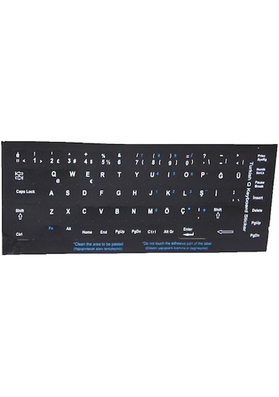 Addıson 300161 Turkce  Q Siyah Klavye Stıker