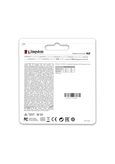 Kingston Datatraveler Microduo 3c 64gb Usb-c Ve Usb-a Flash Sürüc