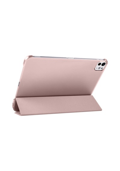 Fuchsia İpad Pro 11" M5 - 2025 İle Uyumlu Smart Cover Kalemlik Bölmeli Standlı Tablet Kılıfı Kapaklı Kılıf