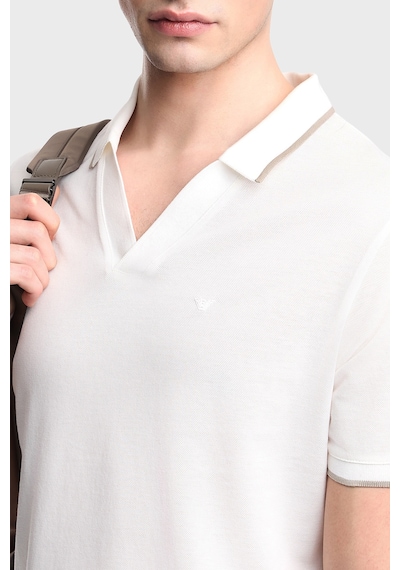 Emporio Armani Erkek Polo Em005852 Af12955 U0003 Beyaz Beyaz