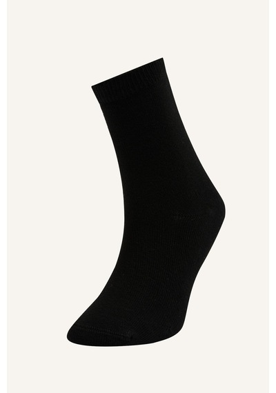 Defacto Unisex Dikişsiz 3lü Uzun Çorap I9187aunsbk23 Siyah-bk23