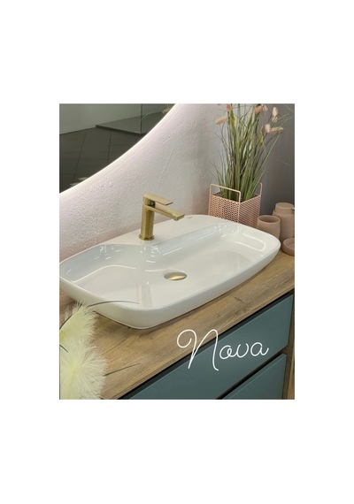 Cerastyle Nova 70 Cm Tezgah Üstü Çanak Lavabo Yeşil
