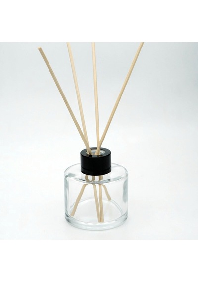 Ferdenferda 10 Adet Boş Cam Bambu Oda Koku Şişe 100 ML Silindir Model Şeffaf